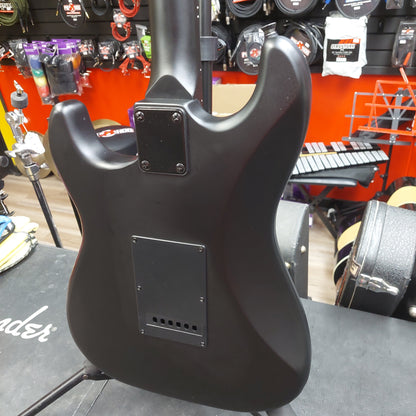 Winzz HSS Strat Electric Guitar - Black w/ Yellow Pickguard (USED)