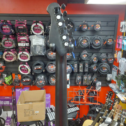 Winzz HSS Strat Electric Guitar - Black w/ Yellow Pickguard (USED)