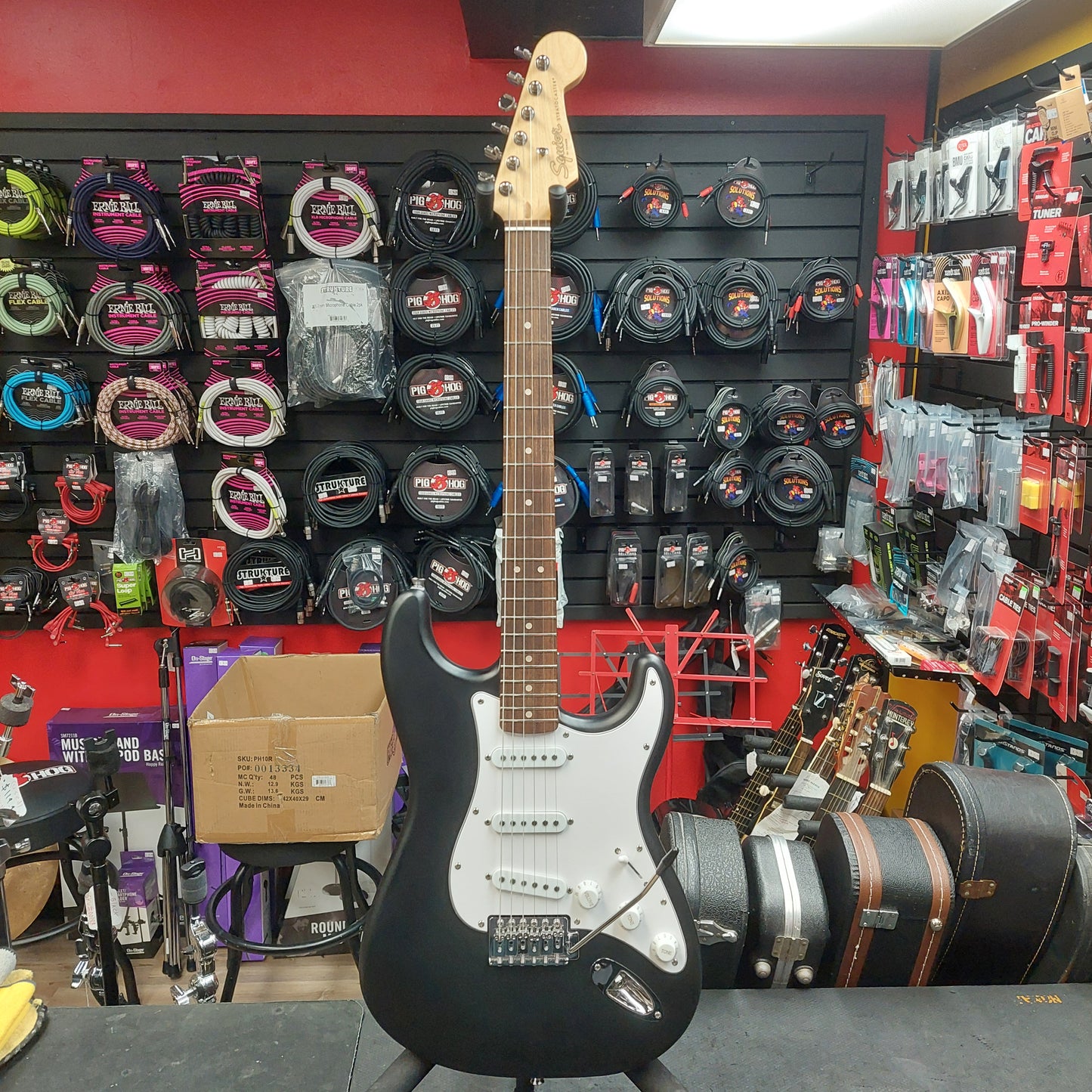 2024 Squier Stratocaster SSS Electric Guitar - Black SN# CMCH24027668