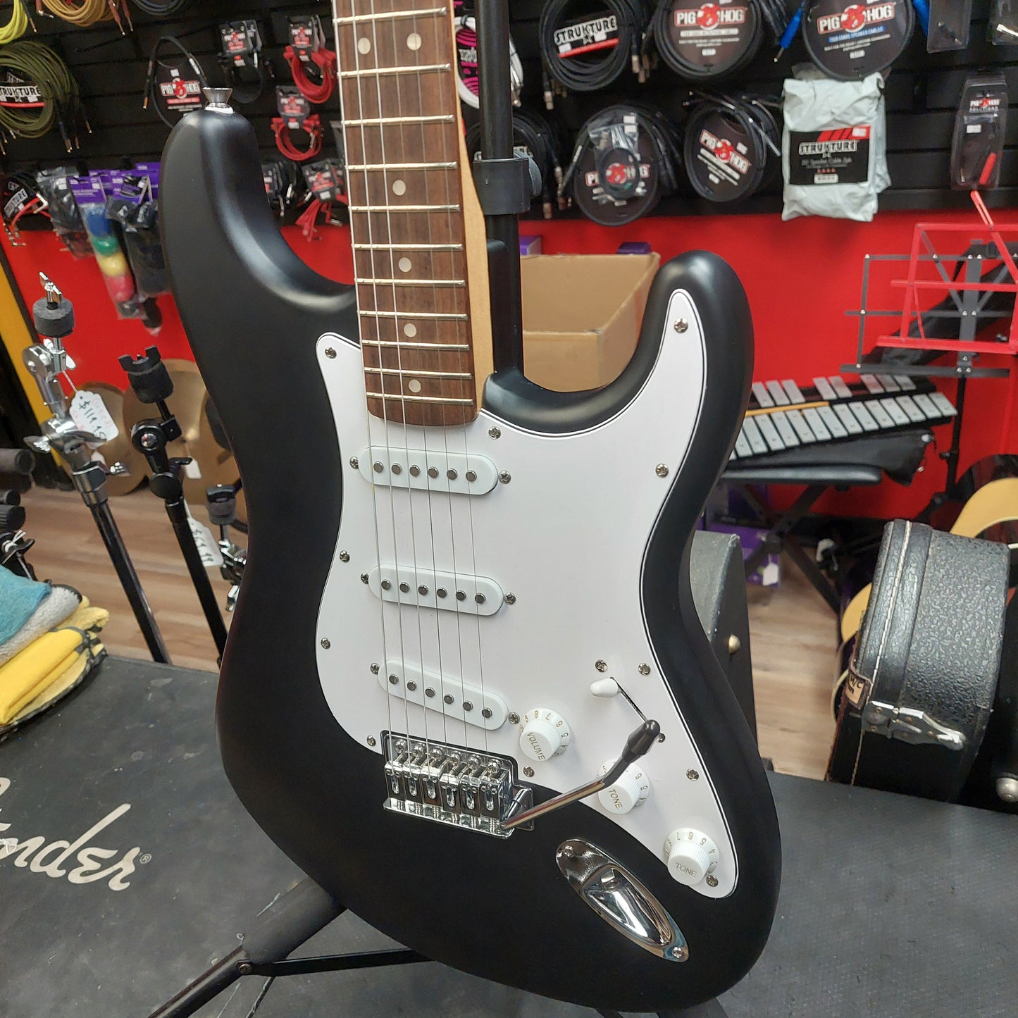 2024 Squier Stratocaster SSS Electric Guitar - Black SN# CMCH24027668