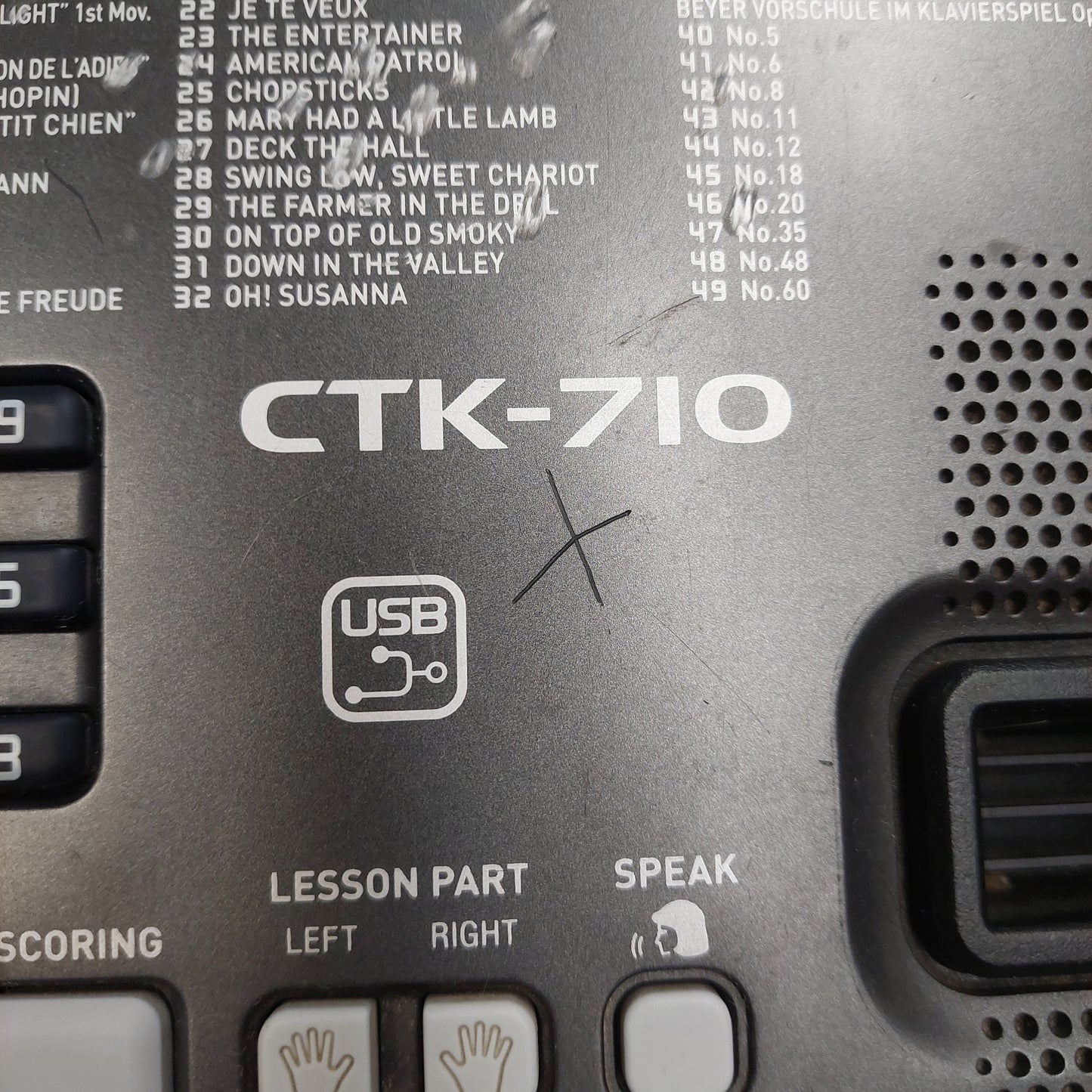 Casio CTK-710 61-Key Electronic Keyboard (USED) No Power Supply