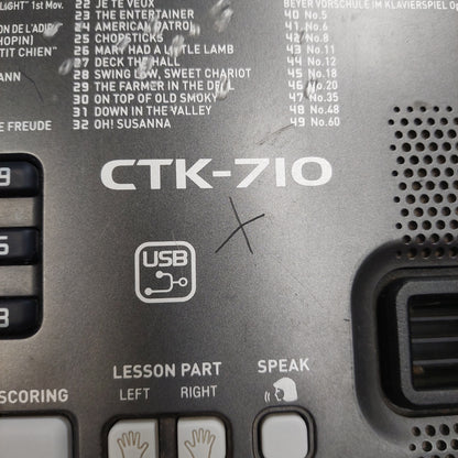 Casio CTK-710 61-Key Electronic Keyboard (USED) No Power Supply