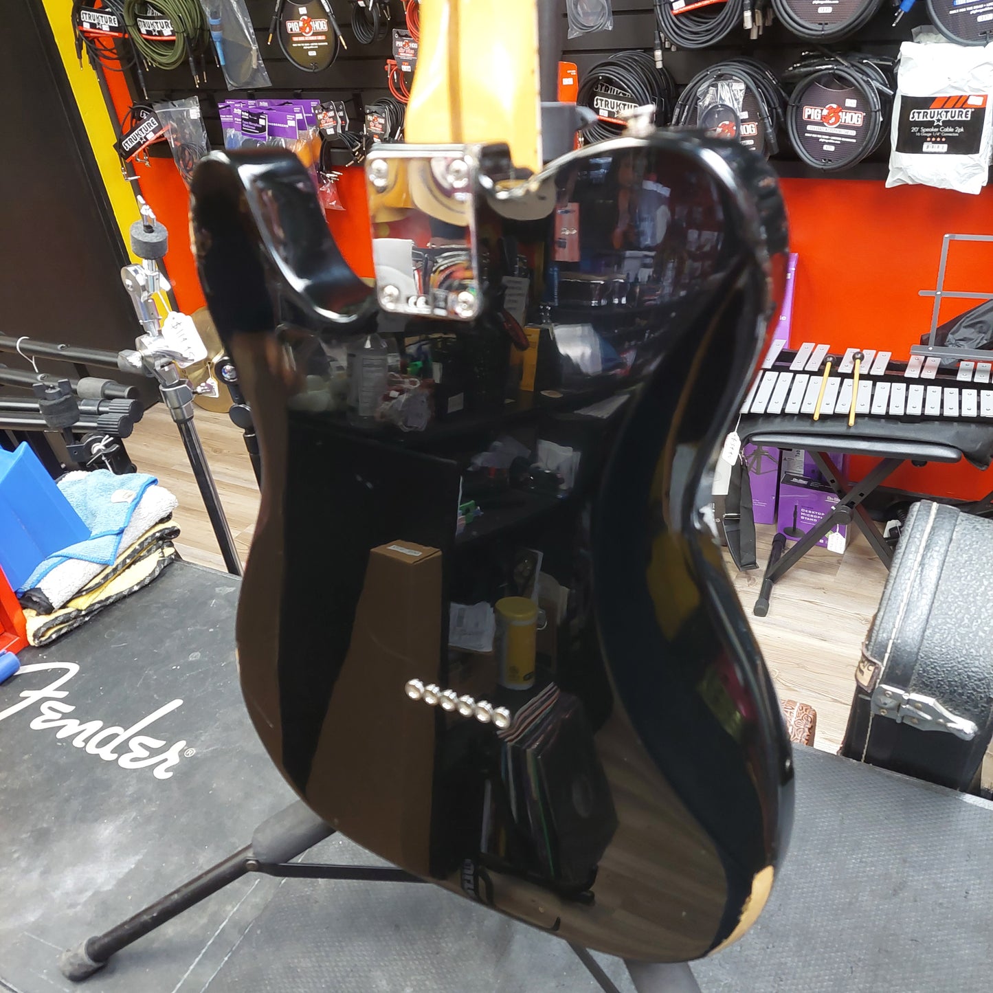 2010 Fender Blacktop Telecaster HH Electric Guitar w/ Gearit Black GIg Bag SN# MX10183461 "Made In Mexico"
