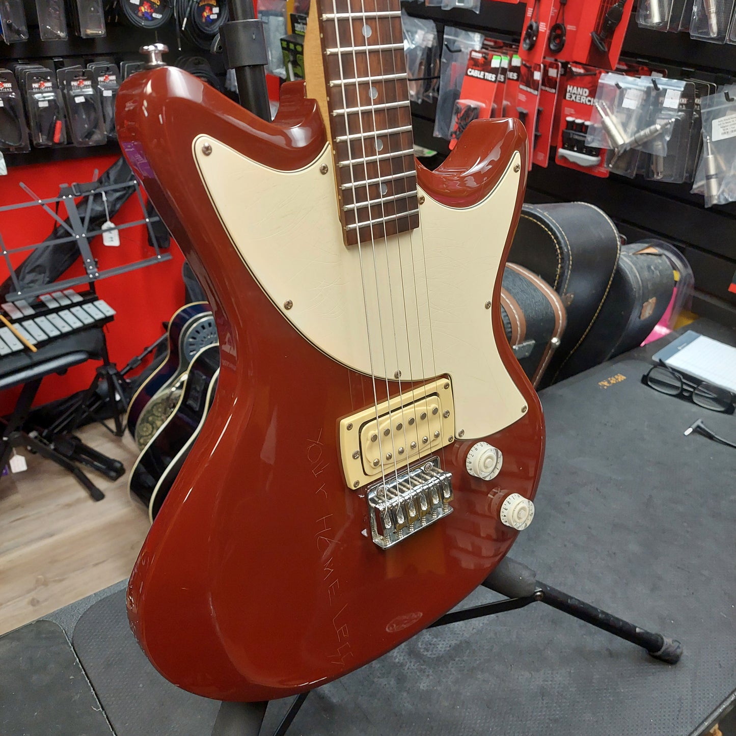 2003 First Act ME315 Electric Guitar - Wine Red SN# 3156A10332 "Sold As Is" Has Writing On Body