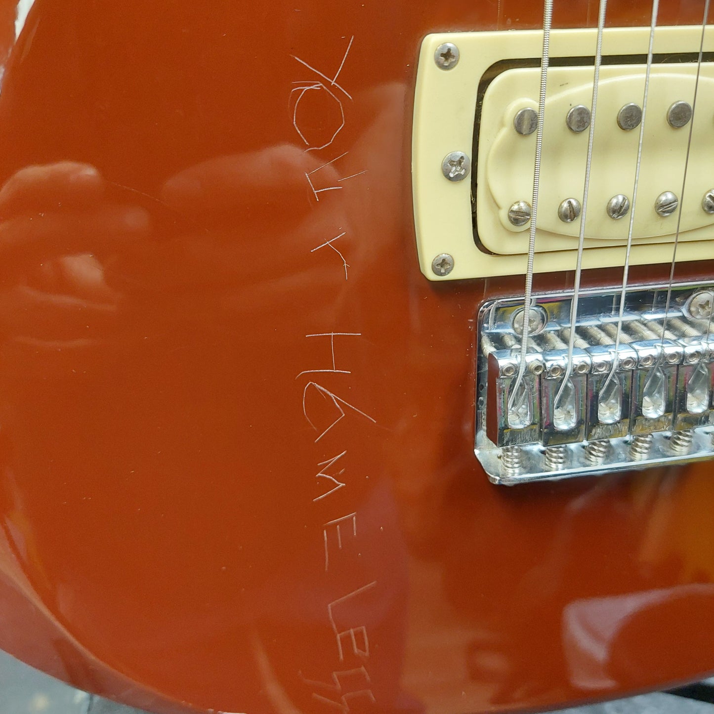 2003 First Act ME315 Electric Guitar - Wine Red SN# 3156A10332 "Sold As Is" Has Writing On Body