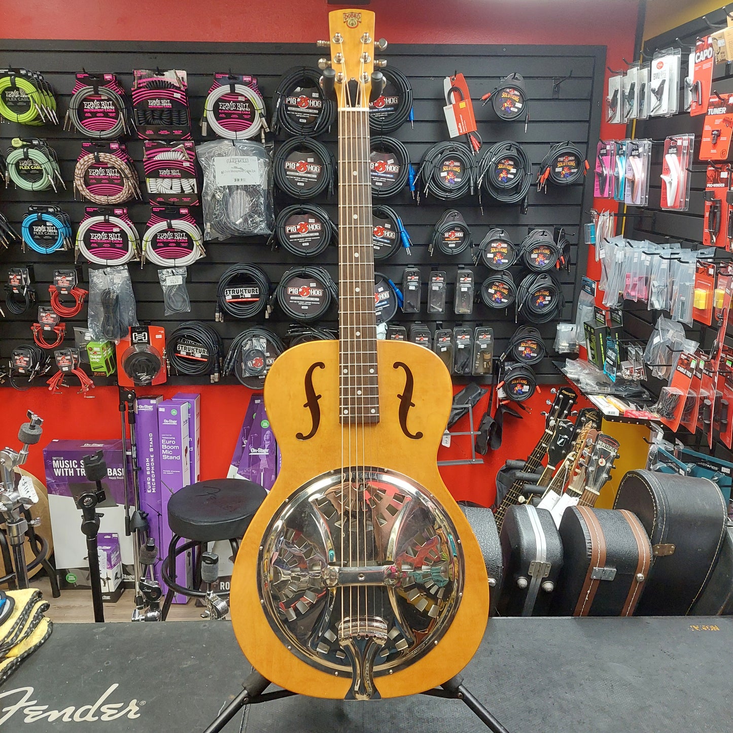 2013 Epiphone Dobro Hound Dog Round Neck Resonator Guitar - Vintage Brown SN# 1310121943