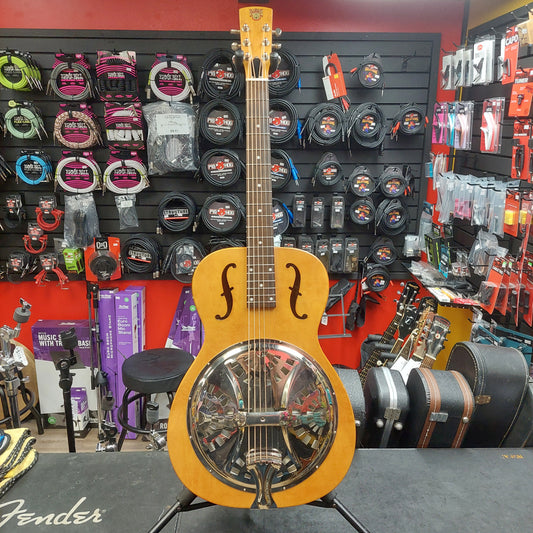 2013 Epiphone Dobro Hound Dog Round Neck Resonator Guitar - Vintage Brown SN# 1310121943