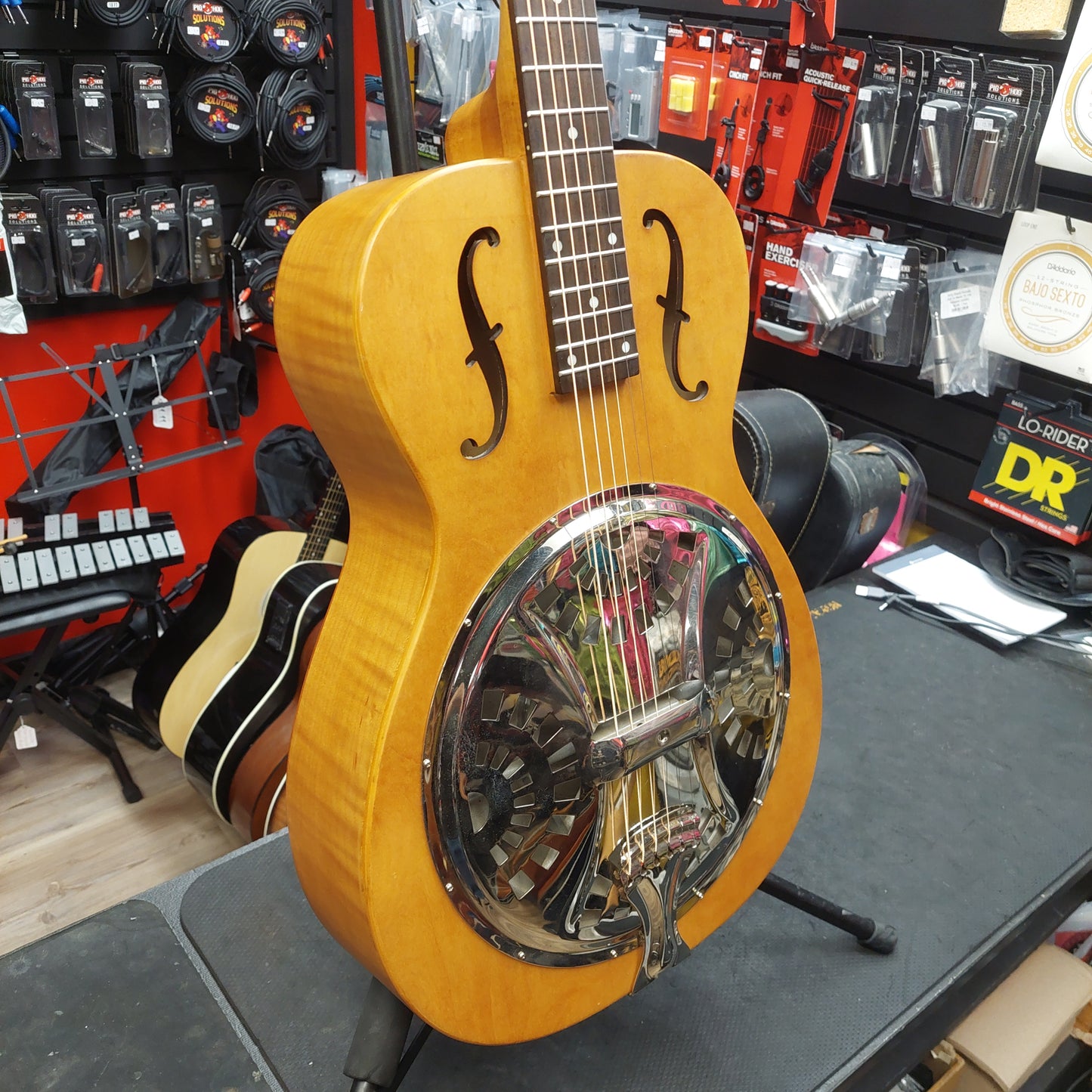 2013 Epiphone Dobro Hound Dog Round Neck Resonator Guitar - Vintage Brown SN# 1310121943