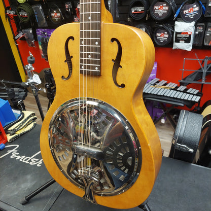 2013 Epiphone Dobro Hound Dog Round Neck Resonator Guitar - Vintage Brown SN# 1310121943