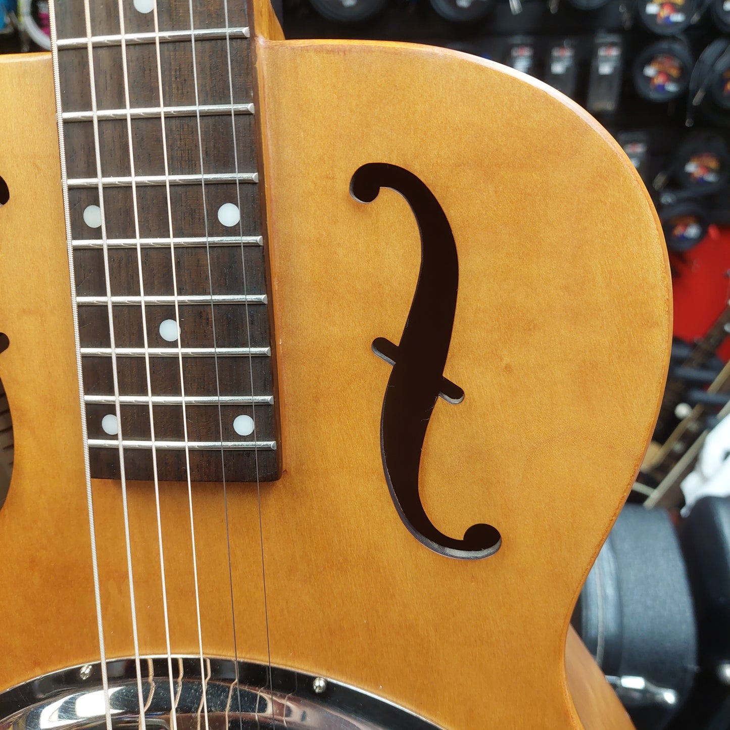 2013 Epiphone Dobro Hound Dog Round Neck Resonator Guitar - Vintage Brown SN# 1310121943