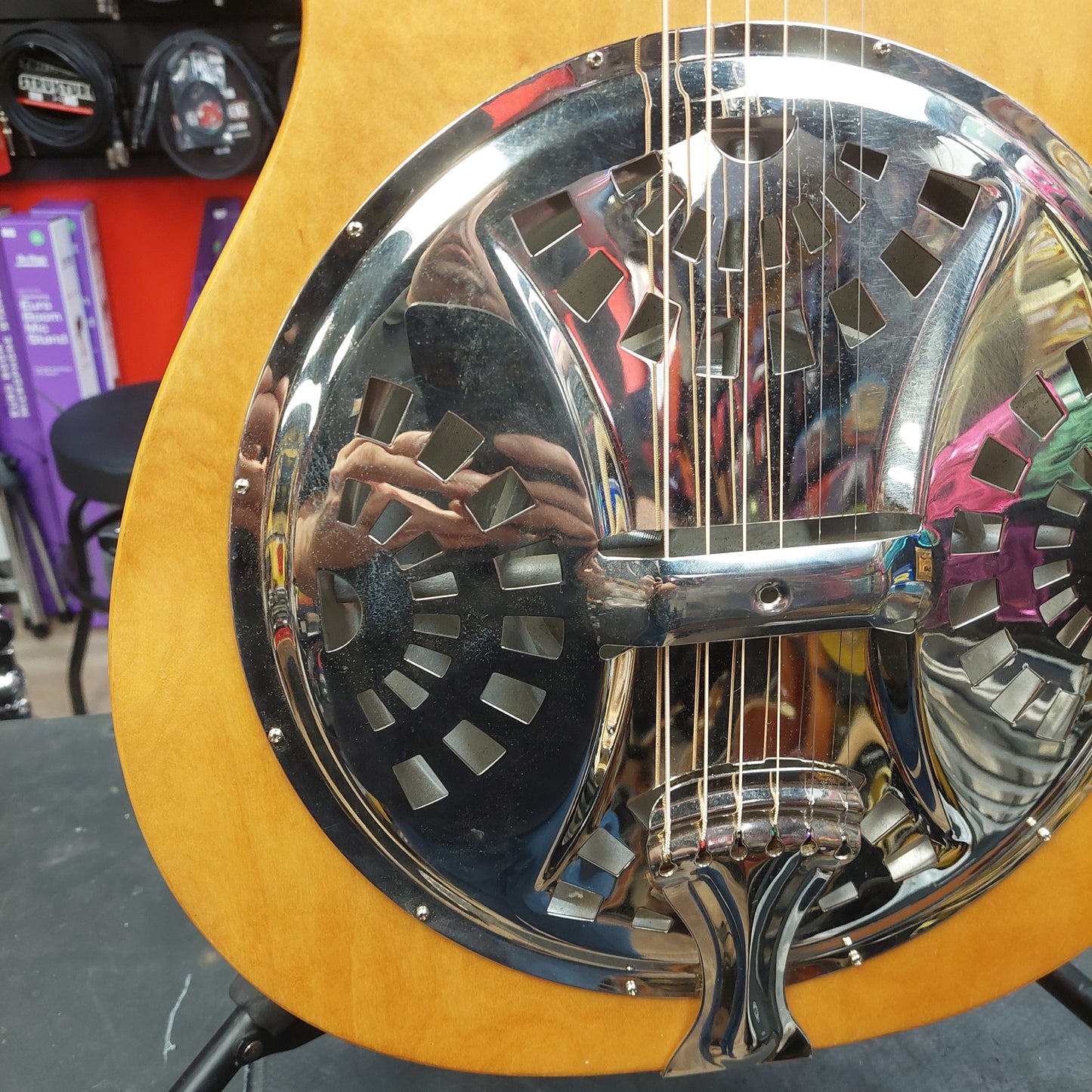 2013 Epiphone Dobro Hound Dog Round Neck Resonator Guitar - Vintage Brown SN# 1310121943