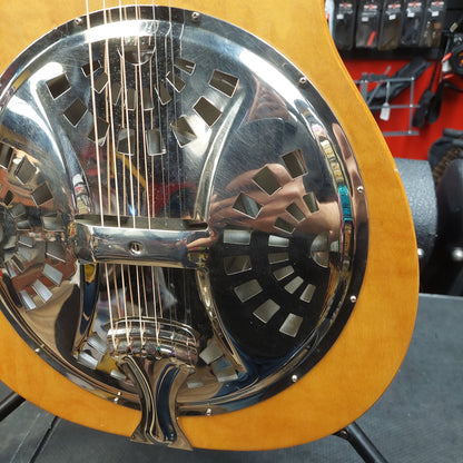 2013 Epiphone Dobro Hound Dog Round Neck Resonator Guitar - Vintage Brown SN# 1310121943
