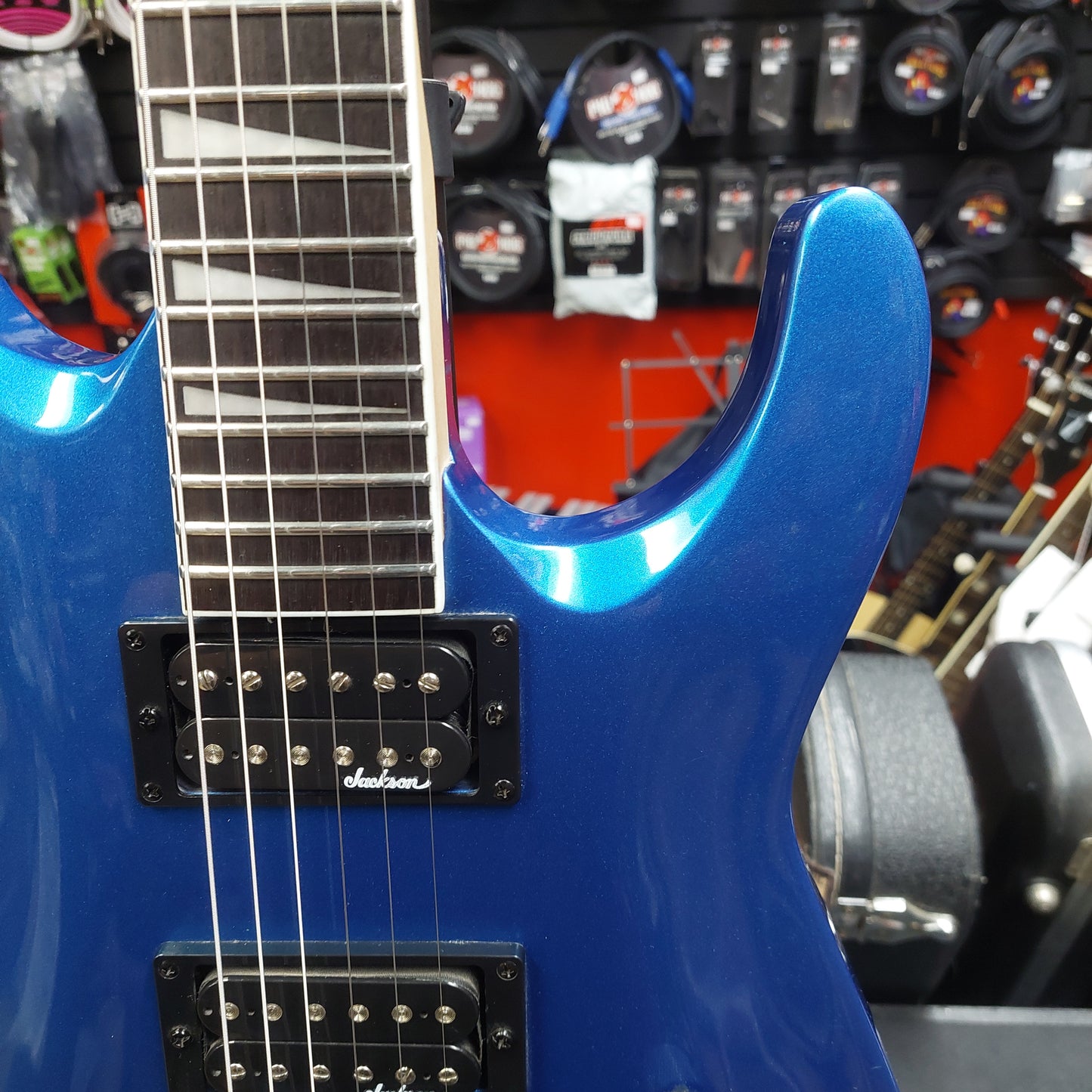 2019 Jackson JS Series Dinky Arch Top JS22 DKA, Amaranth Fingerboard, Metallic Blue SN# CWJ1913999 "No Tremolo Arm"