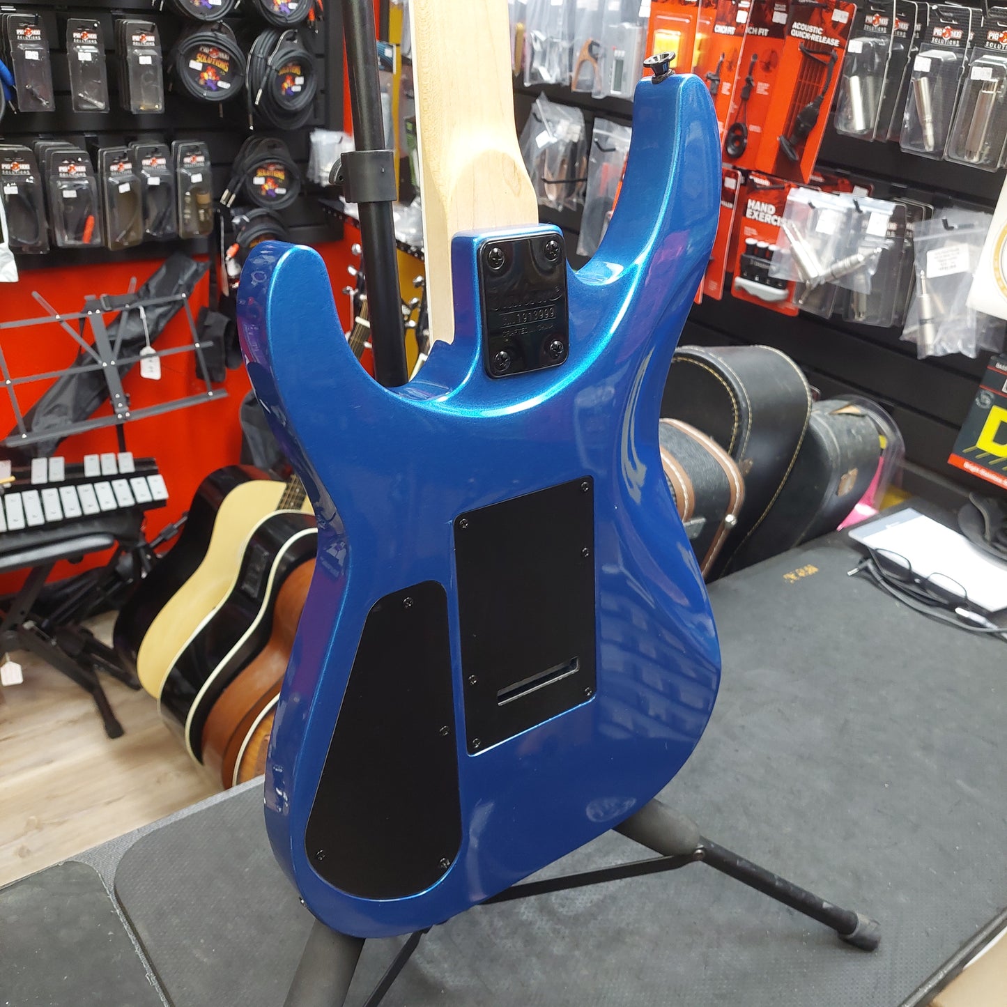 2019 Jackson JS Series Dinky Arch Top JS22 DKA, Amaranth Fingerboard, Metallic Blue SN# CWJ1913999 "No Tremolo Arm"