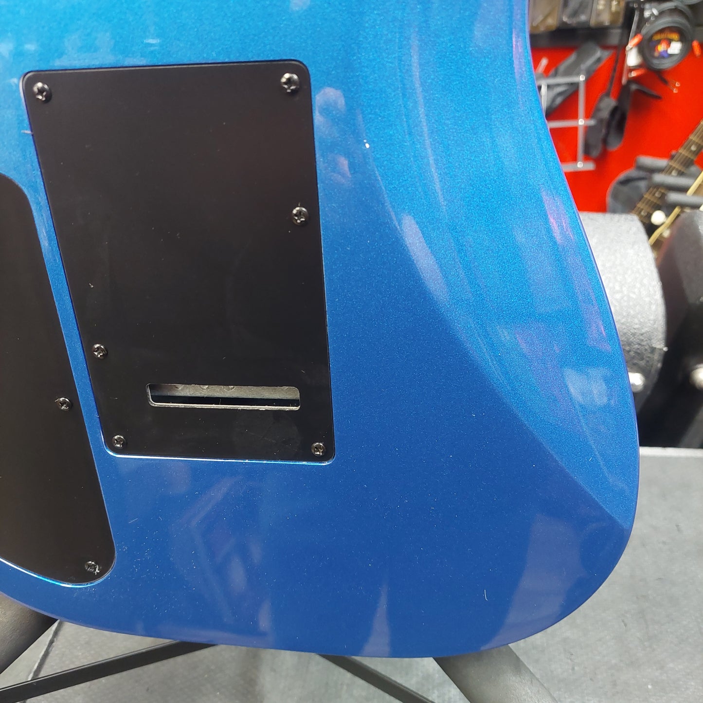 2019 Jackson JS Series Dinky Arch Top JS22 DKA, Amaranth Fingerboard, Metallic Blue SN# CWJ1913999 "No Tremolo Arm"