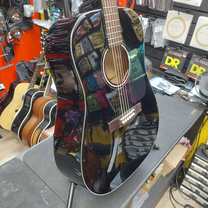 2015 Fender CD-60 Dreadnought Acoustic Guitar - Black Gloss SN# IPS1501551