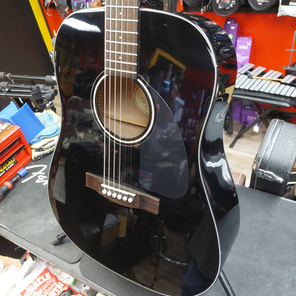 2015 Fender CD-60 Dreadnought Acoustic Guitar - Black Gloss SN# IPS1501551