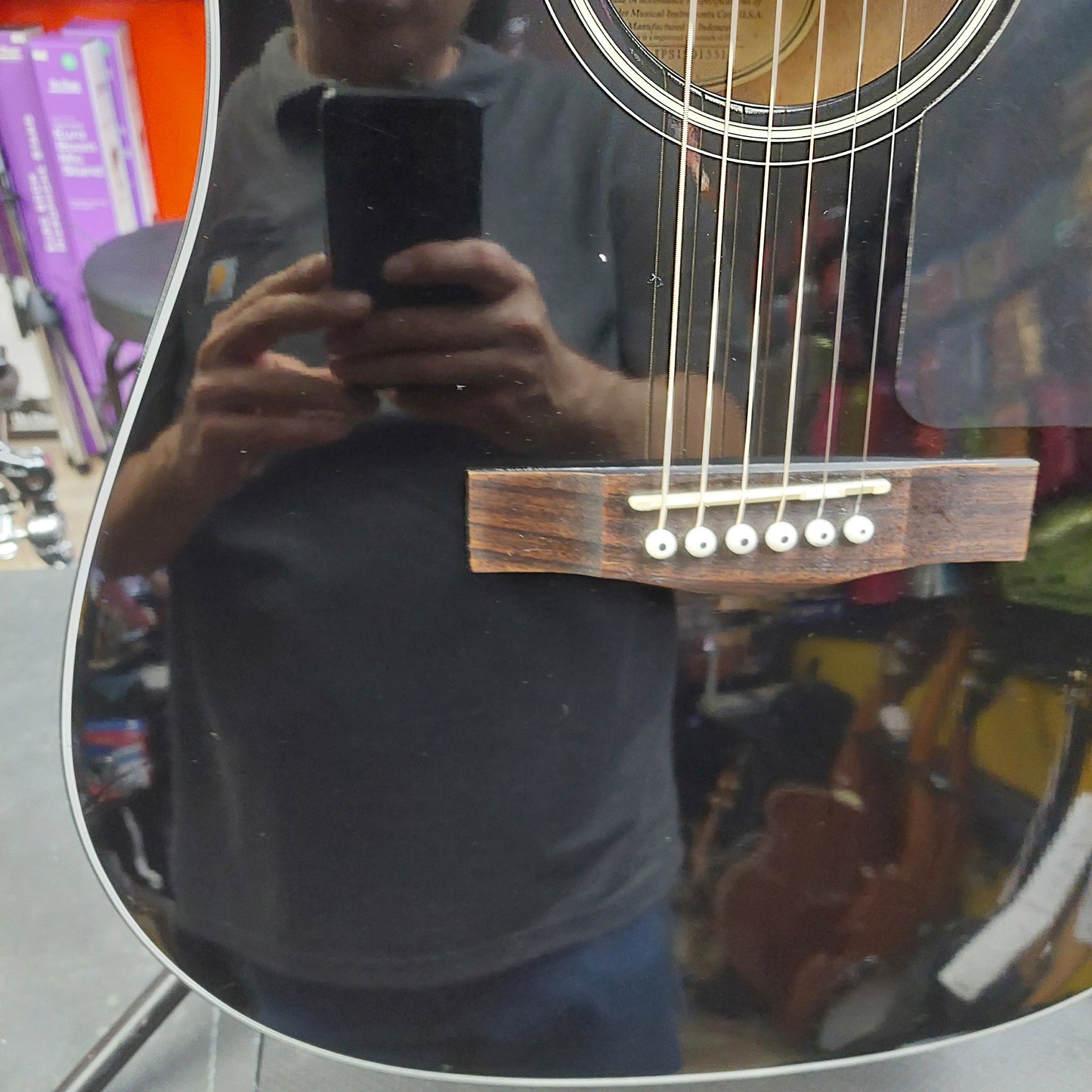 2015 Fender CD-60 Dreadnought Acoustic Guitar - Black Gloss SN# IPS1501551