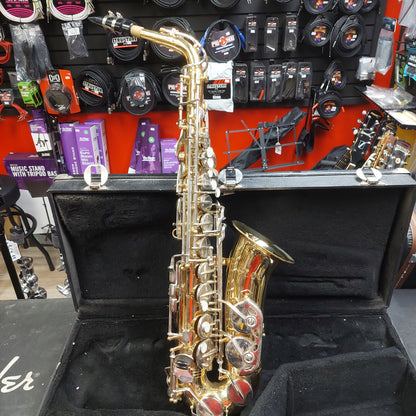 Vito Alto Saxophone - Gold Lacquer Finish w/ Hard Case (USED) "Made In Taiwan" Serial #540150