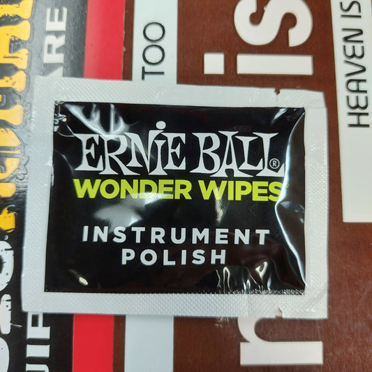 ERNIE BALL WONDER WIPES INSTRUMENT POLISH - SINGLE