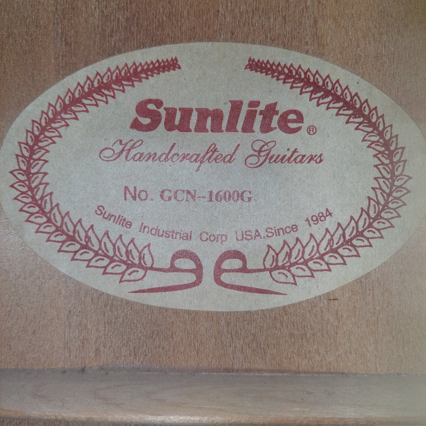 Sunlite GCN-1600G Full Size Classical Guitar - Natural (USED)