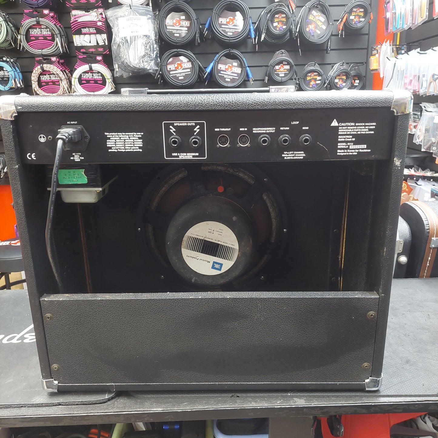 Rocktron R112 Replitone Guitar Combo Amplifier, 1x12” Speaker - 150 watt (USED) "Made in Korea" (Missing One Rubber Foot) SN# 4002869
