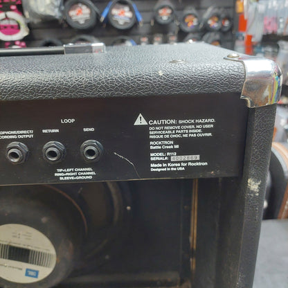 Rocktron R112 Replitone Guitar Combo Amplifier, 1x12” Speaker - 150 watt (USED) "Made in Korea" (Missing One Rubber Foot) SN# 4002869