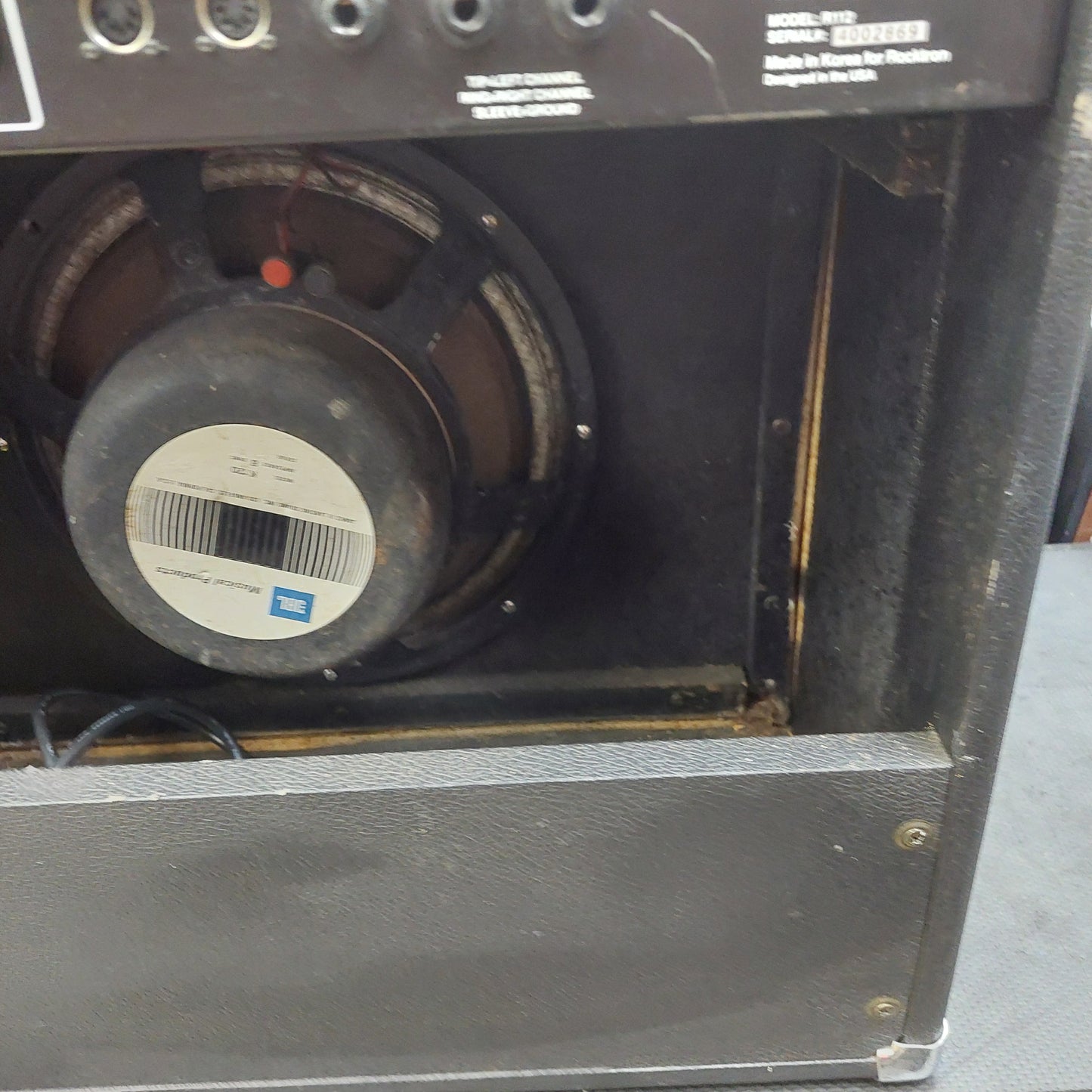 Rocktron R112 Replitone Guitar Combo Amplifier, 1x12” Speaker - 150 watt (USED) "Made in Korea" (Missing One Rubber Foot) SN# 4002869