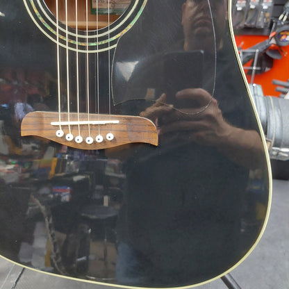 2003 Oscar Schmidt by Washburn OGECEB Acoustic/Electric Guitar - Black Gloss SN#FC03051672
