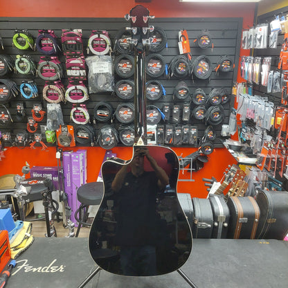 2003 Oscar Schmidt by Washburn OGECEB Acoustic/Electric Guitar - Black Gloss SN#FC03051672