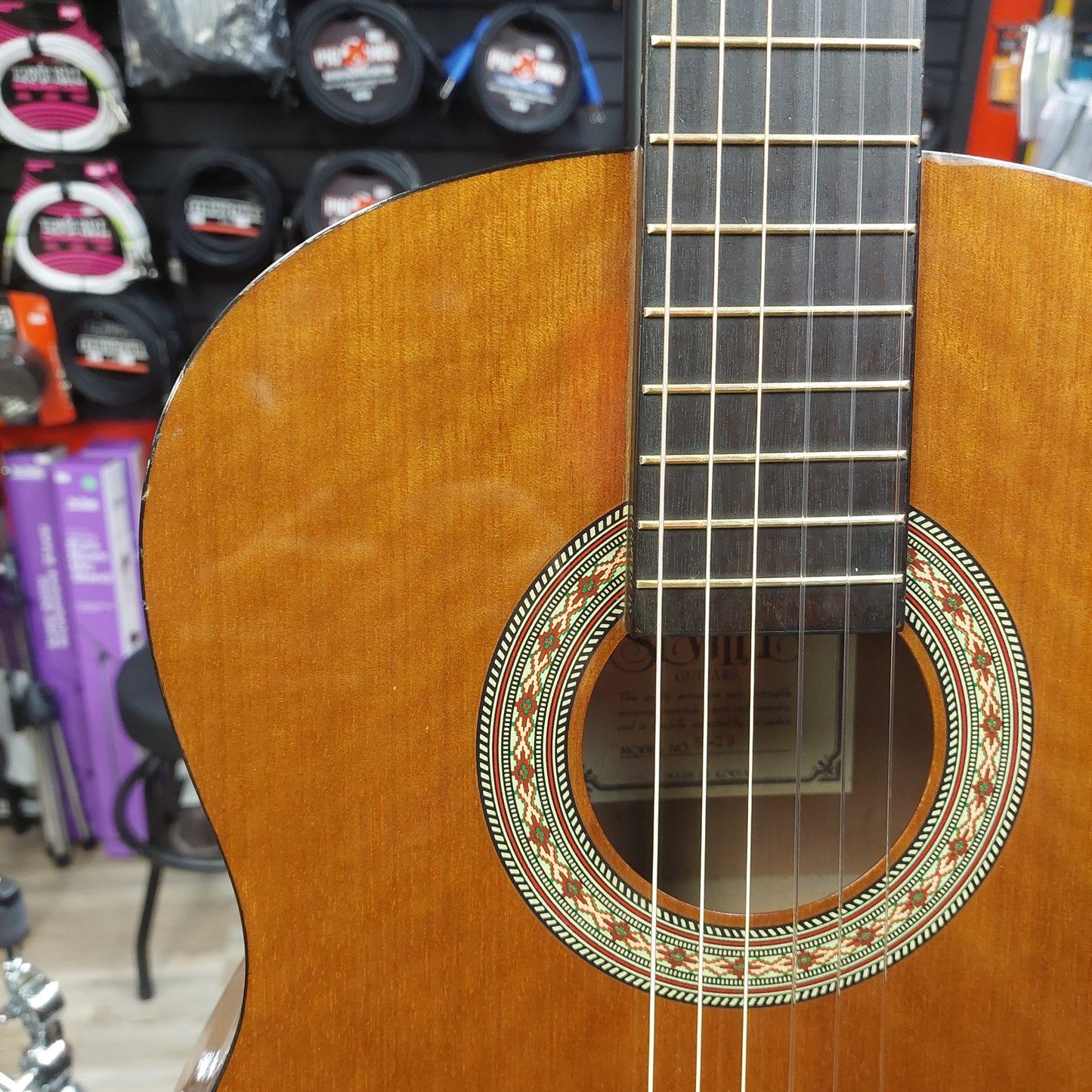 1970's Seville Model NO. S-29 Classical Guitar - Light Cedar (USED) "Made In Korea"