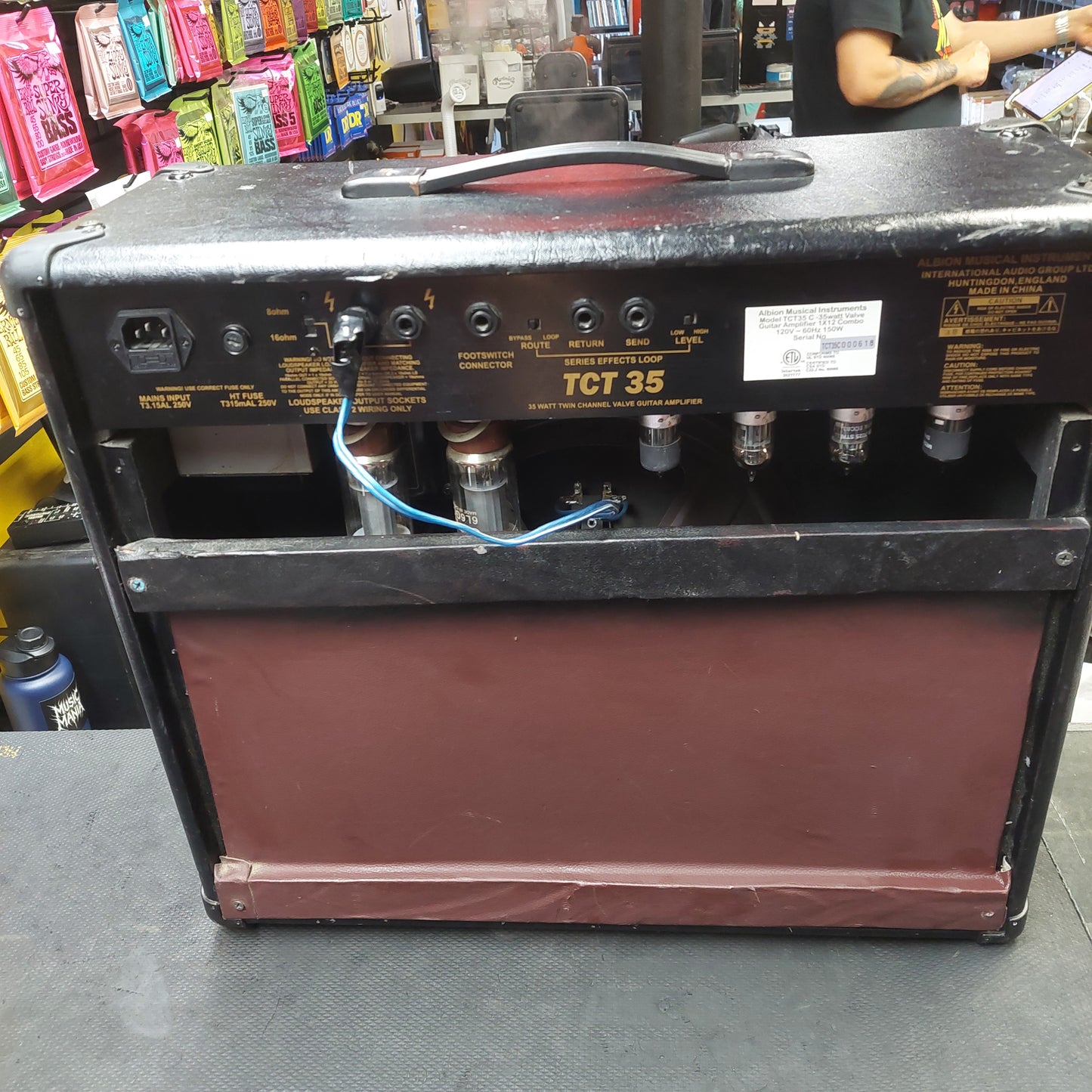 2010's Albion Amplification TCT Series TCT35C 35W Tube Guitar Combo Amp Plum SN# TCT35C000618