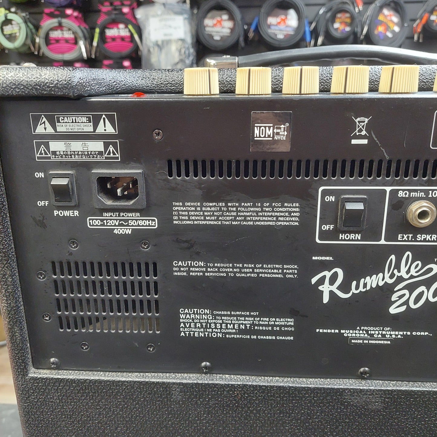 2021 Fender Rumble 200 Bass Amplifier SN# ICTK21829420