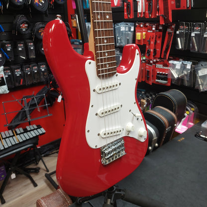 2021 Squier Mini Stratocaster, Laurel Fingerboard, White Pickguard - Dakota Red SN ICSF21002944