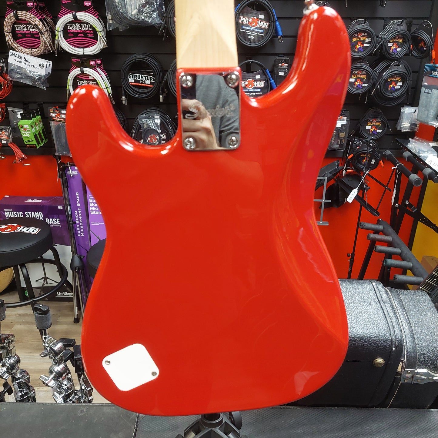 2021 Squier Mini Stratocaster, Laurel Fingerboard, White Pickguard - Dakota Red SN ICSF21002944