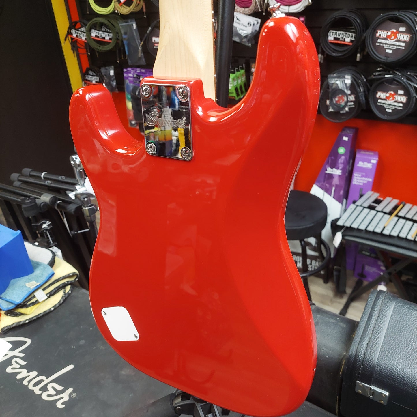 2021 Squier Mini Stratocaster, Laurel Fingerboard, White Pickguard - Dakota Red SN ICSF21002944