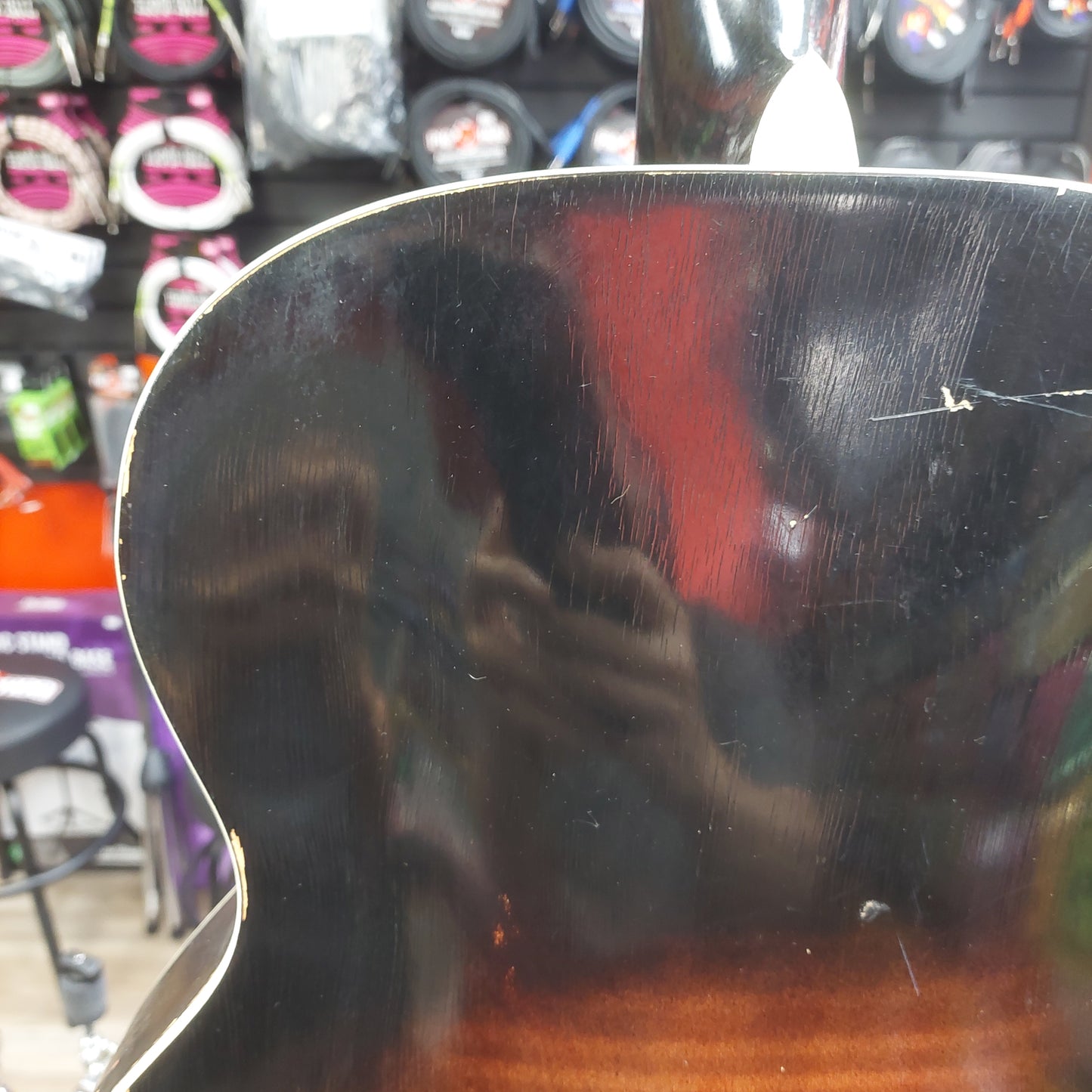 1950's Vintage Harmony Monterey Arch Top Acoustic Guitar - Sunburst Finish "Made In Chicago" (Missing Pickguard)