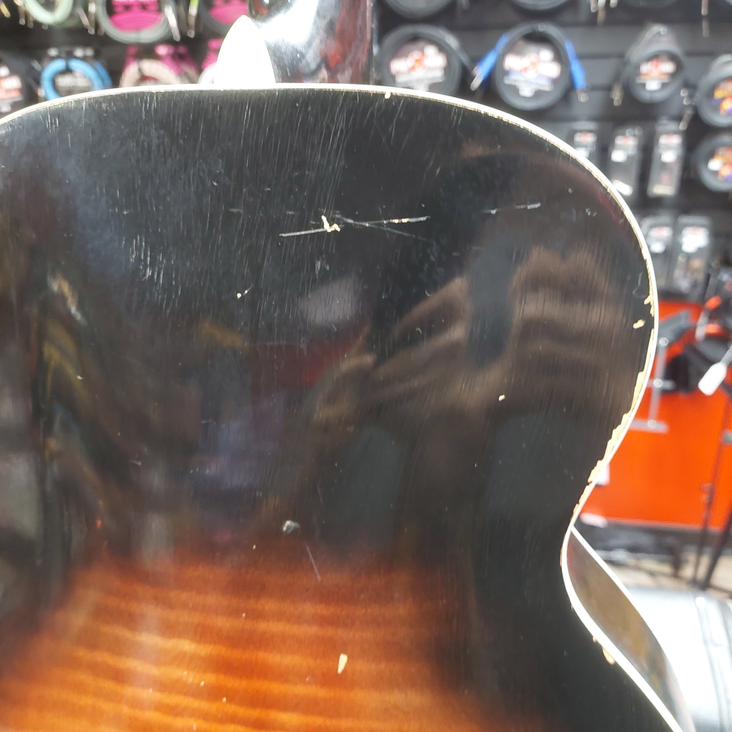1950's Vintage Harmony Monterey Arch Top Acoustic Guitar - Sunburst Finish "Made In Chicago" (Missing Pickguard)