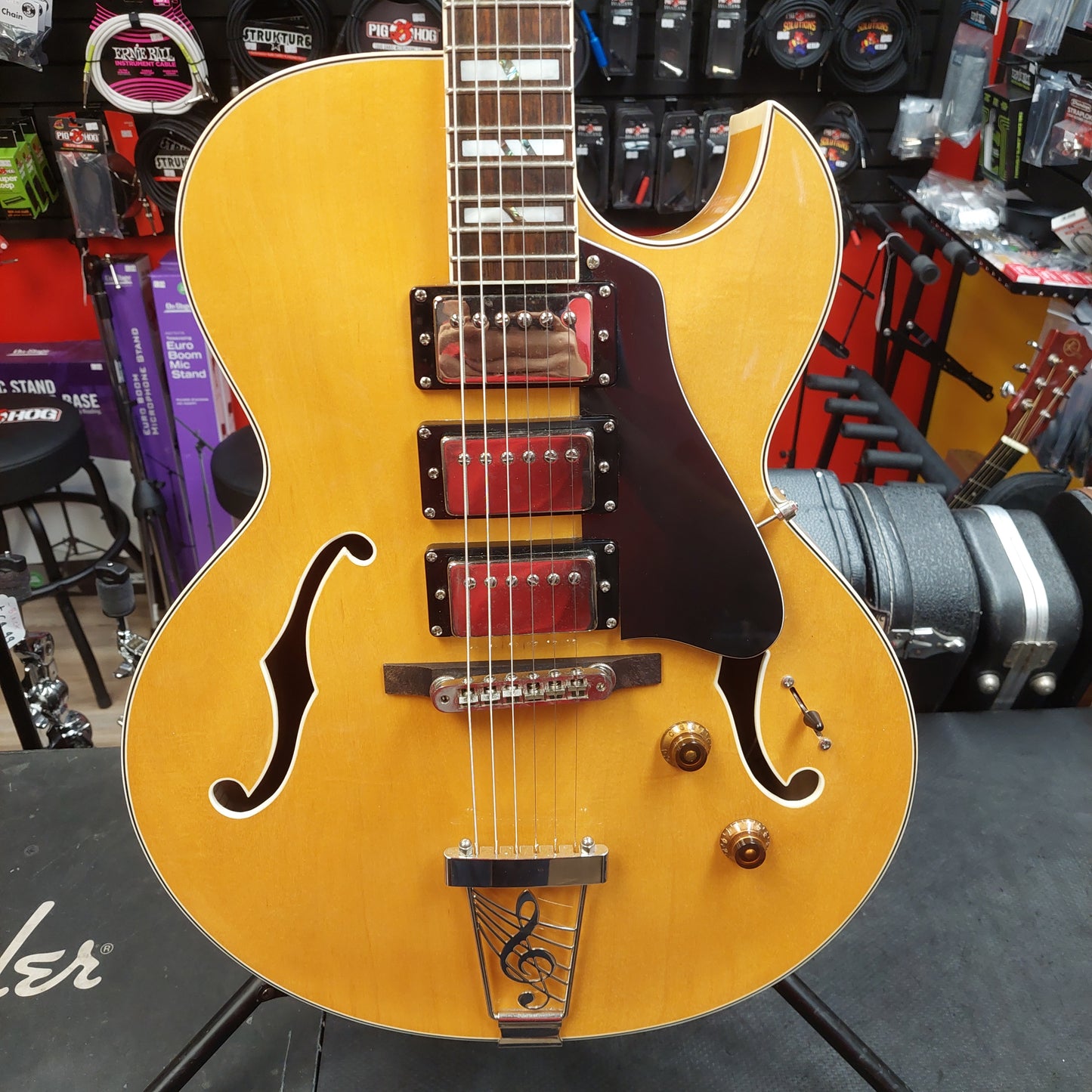 2009 Dean Palomino Hollow Body Electric Guitar - Gloss Natural w/ Dean Hard Case SN# Y09060044