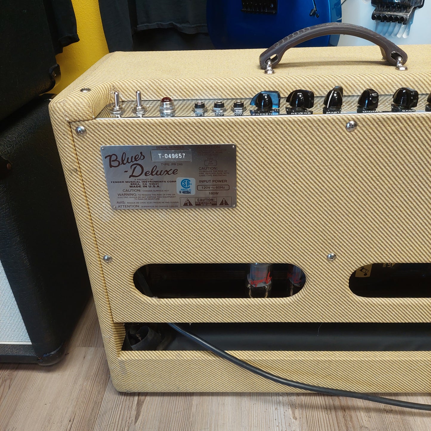 1990's Fender PR 246 Blues Deluxe 1x12” 40 Watt Combo Guitar Amplifier SN# T-049657 "Made In USA"