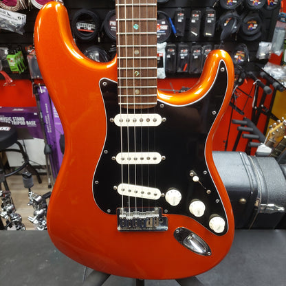 2002 Fender American Deluxe Stratocaster - Candy Tangerine w/ Fender USA Hard Case SN# DZ2110761 "Made In USA" (No Tremolo Bar)