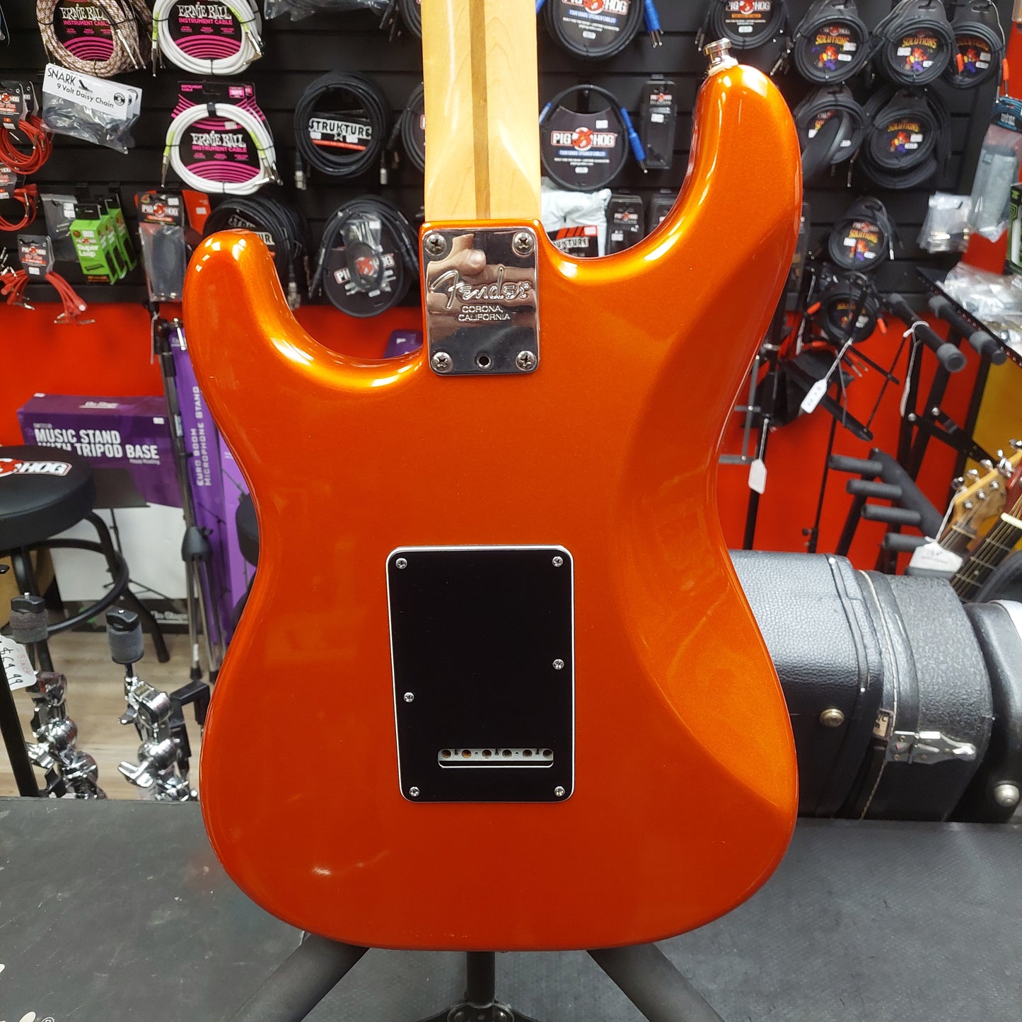 2002 Fender American Deluxe Stratocaster - Candy Tangerine w/ Fender USA Hard Case SN# DZ2110761 "Made In USA" (No Tremolo Bar)
