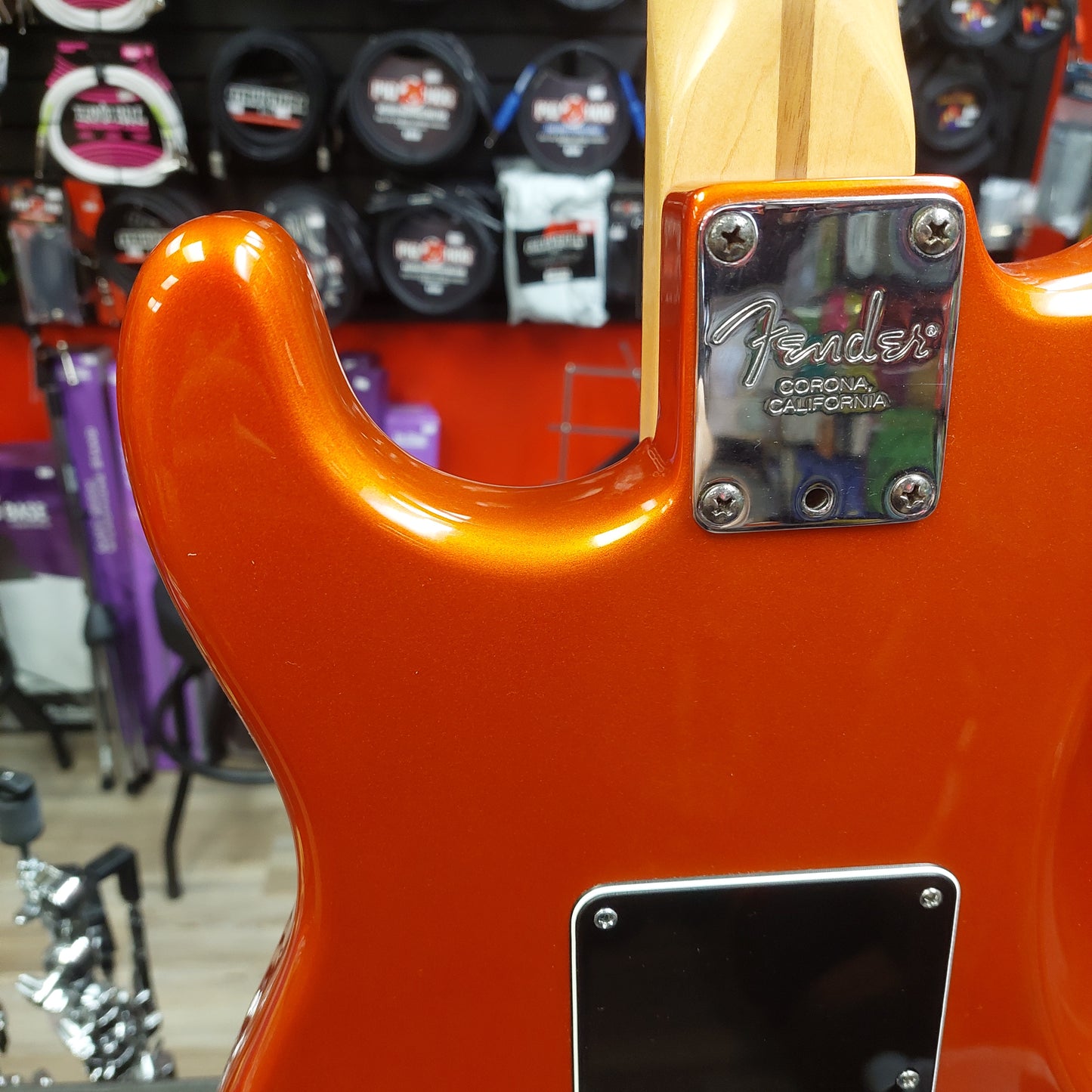 2002 Fender American Deluxe Stratocaster - Candy Tangerine w/ Fender USA Hard Case SN# DZ2110761 "Made In USA" (No Tremolo Bar)
