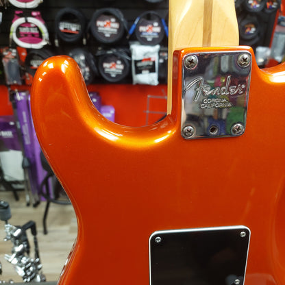 2002 Fender American Deluxe Stratocaster - Candy Tangerine w/ Fender USA Hard Case SN# DZ2110761 "Made In USA" (No Tremolo Bar)