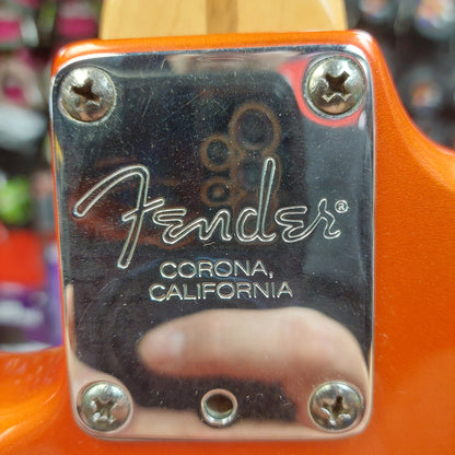 2002 Fender American Deluxe Stratocaster - Candy Tangerine w/ Fender USA Hard Case SN# DZ2110761 "Made In USA" (No Tremolo Bar)