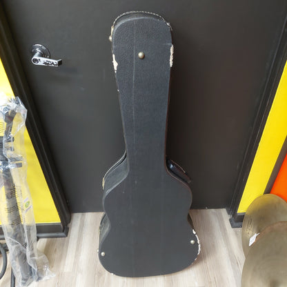 Dreadnought Acoustic Guitar Case Hard Case - Black (USED) "Has Minor Body Damage"