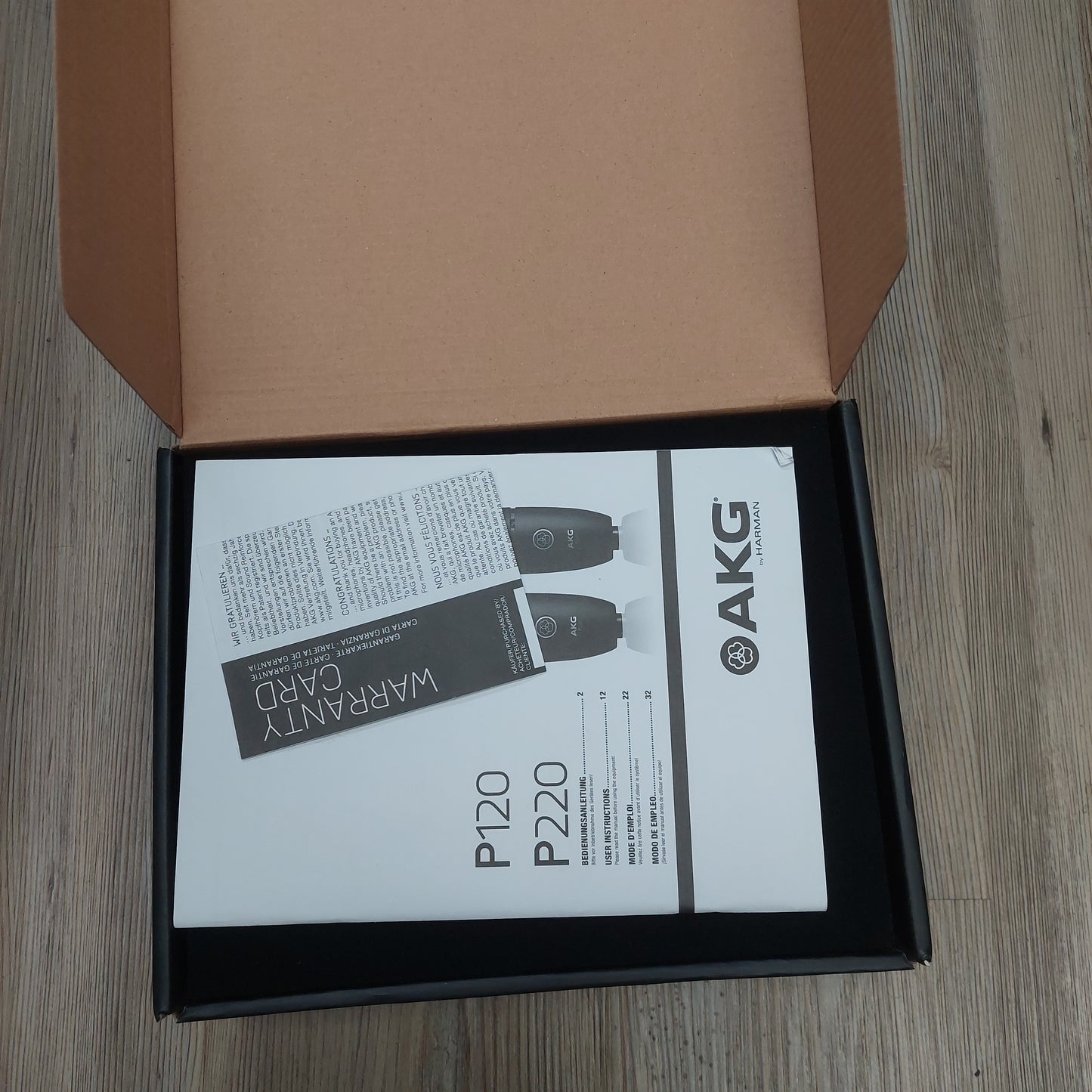 AKG P120 Condenser Microphone - Black (USED) "Open Box"