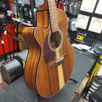 2026 Ibanez PC50WSLCE "Left-Handed" Grand Concert Acoustic/Electric Guitar - Open Pore Brown SN# 5T01PS251000558