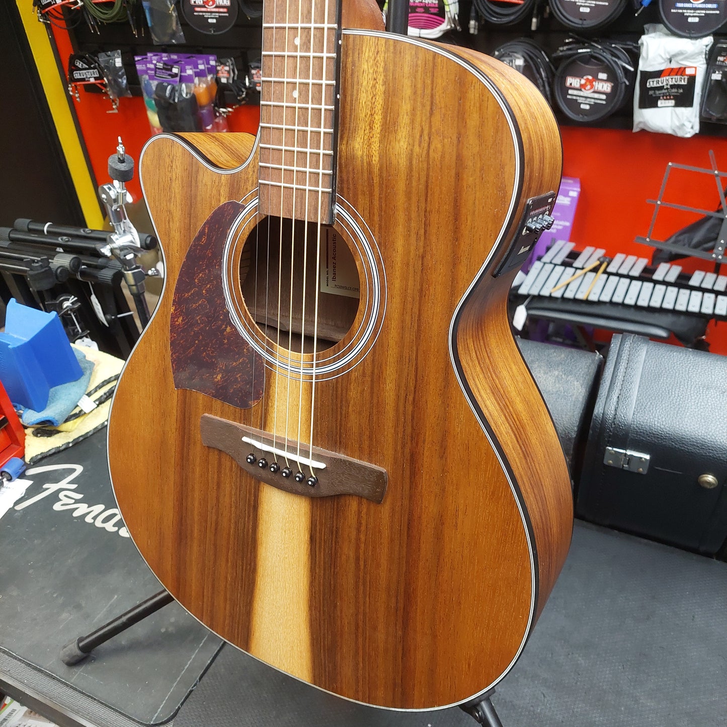 2026 Ibanez PC50WSLCE "Left-Handed" Grand Concert Acoustic/Electric Guitar - Open Pore Brown SN# 5T01PS251000558