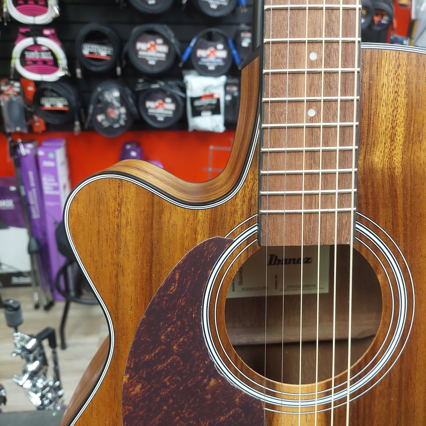 2026 Ibanez PC50WSLCE "Left-Handed" Grand Concert Acoustic/Electric Guitar - Open Pore Brown SN# 5T01PS251000558